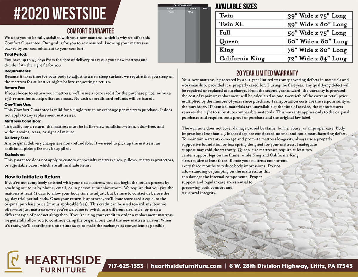 Westside Micro-Coil Mattress