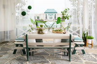 Garden Poly Bench With Back