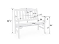 Avonlea Garden Poly Bench