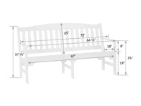 Avonlea Garden 6' Poly Bench