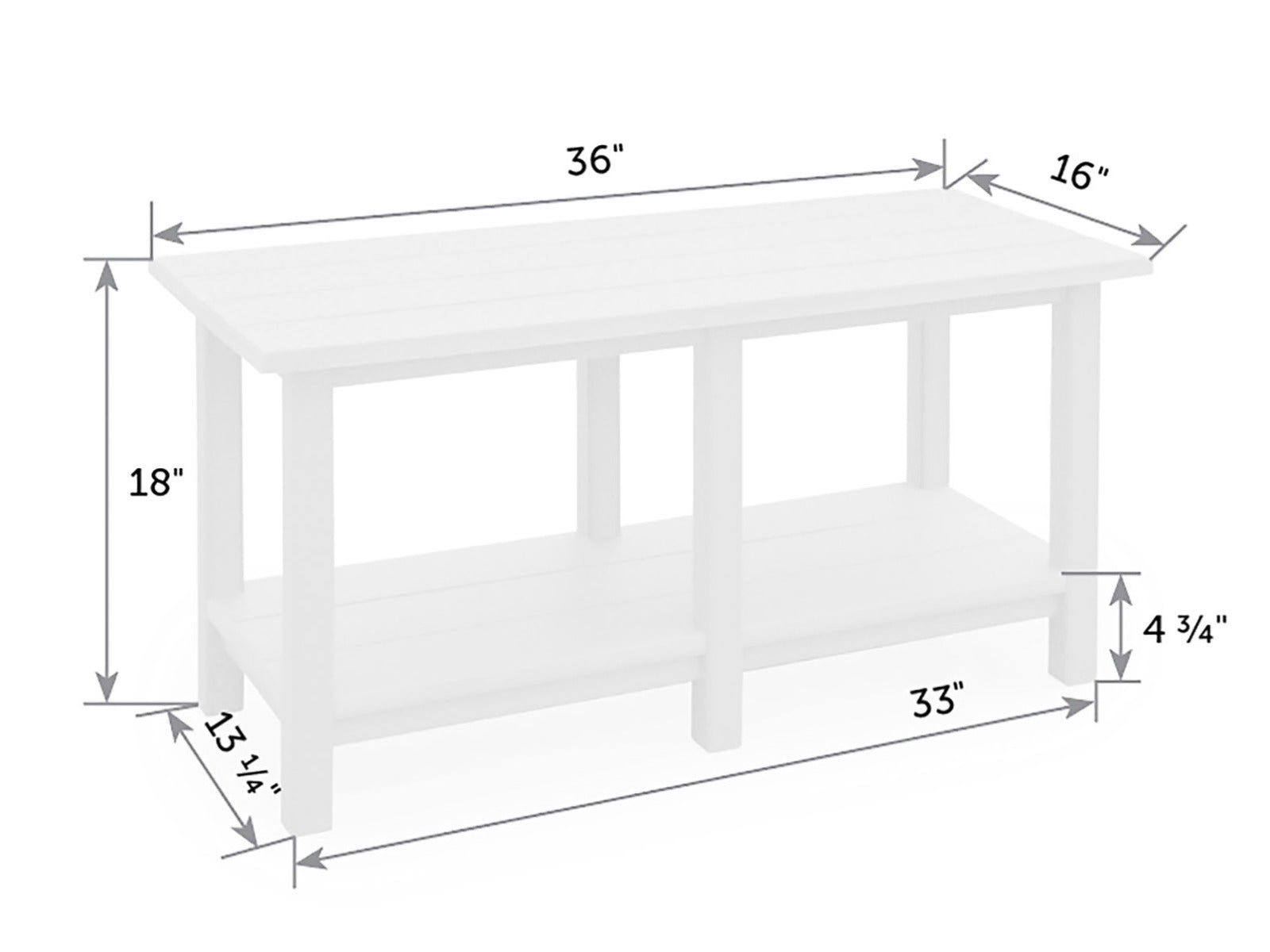 Avonlea Garden Poly Coffee Table