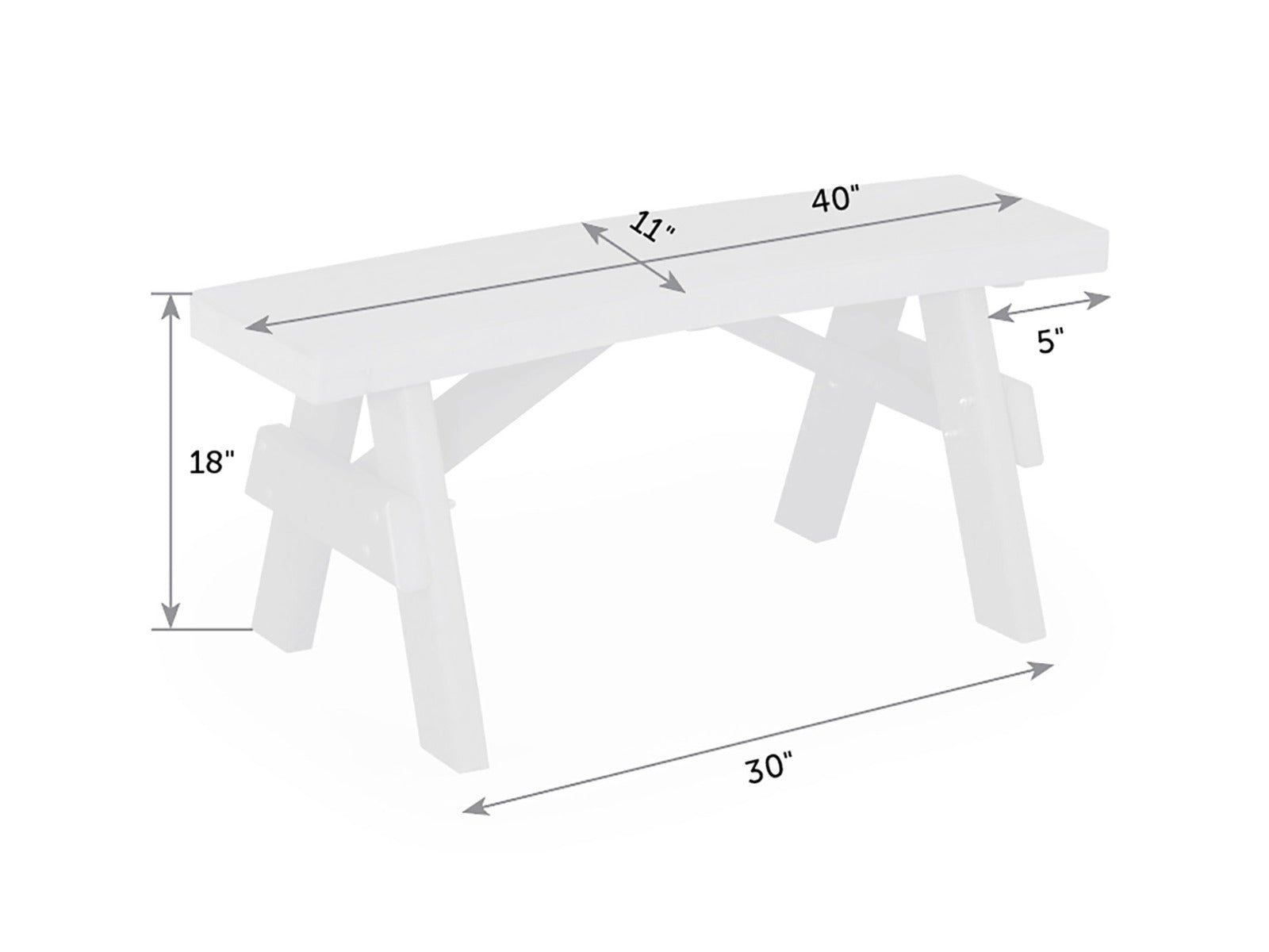 Garden Curved Poly Bench