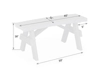 Garden Curved Poly Bench