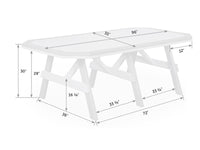 Garden Poly Table With Border