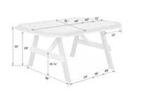 Garden Poly Table With Border