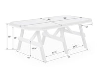 Garden Poly Table With Border