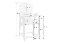 Great Bay Poly Counter Chair