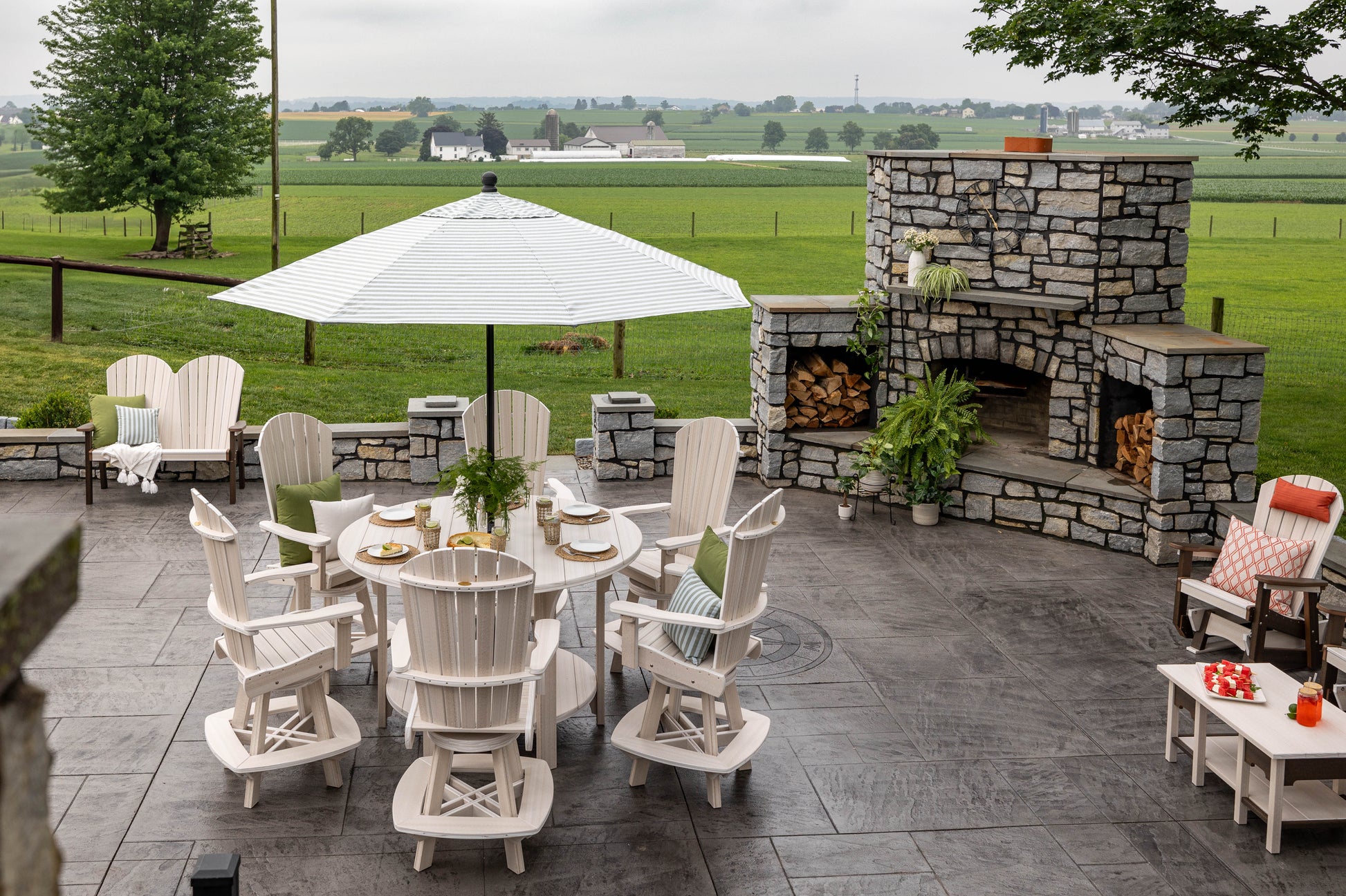 Great Bay Poly Swivel Bar Chair