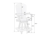 Great Bay Poly Swivel Counter Chair