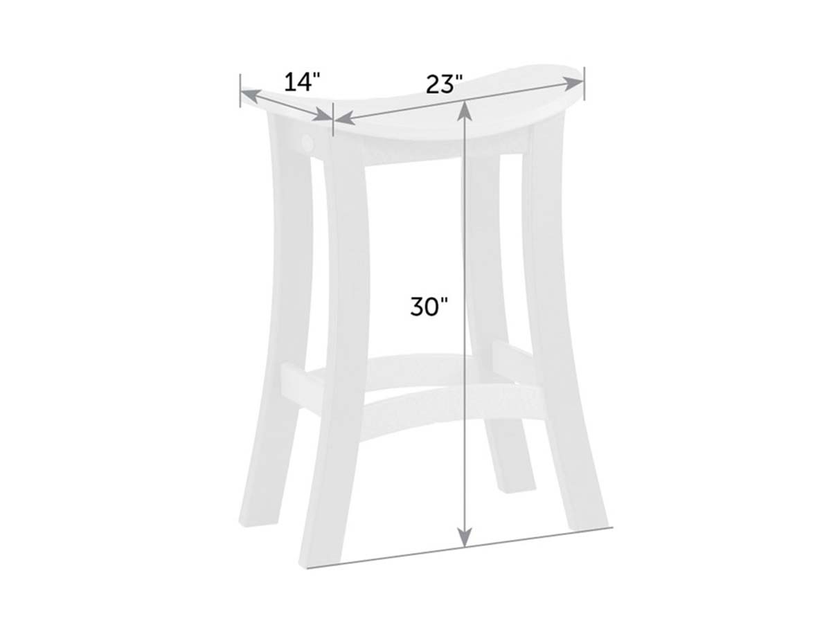 Great Bay Saddle Bar Stool