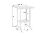 Great Bay Square Poly Bar Table