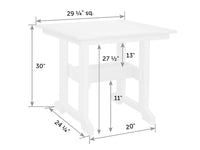 Great Bay Square Poly Dining Table