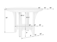 Great Bay Round Poly Dining Table