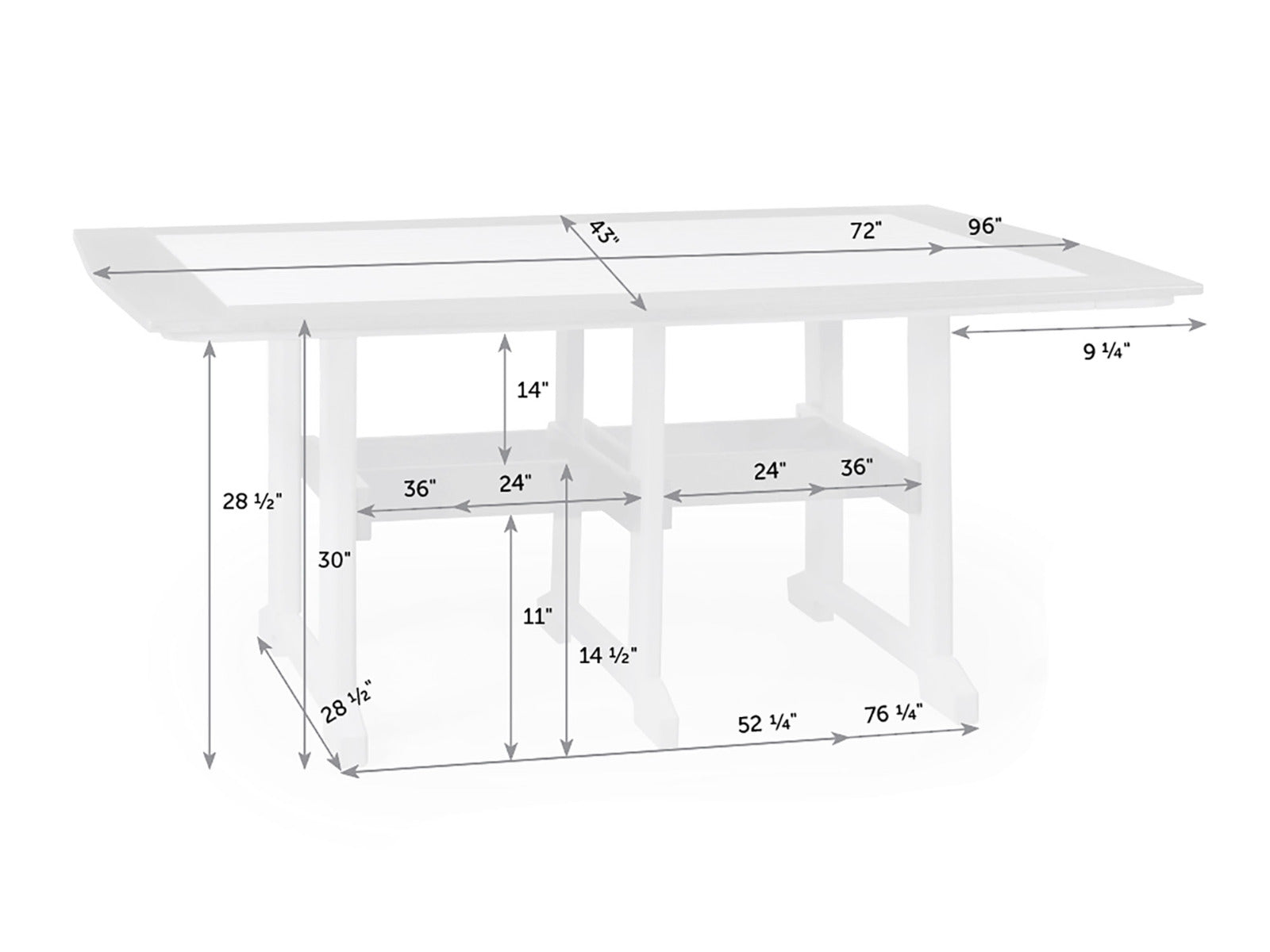Great Bay Poly Dining Table