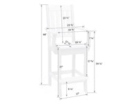 Keystone Poly Bar Arm Chair
