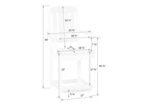 Keystone Poly Arm Counter Chair