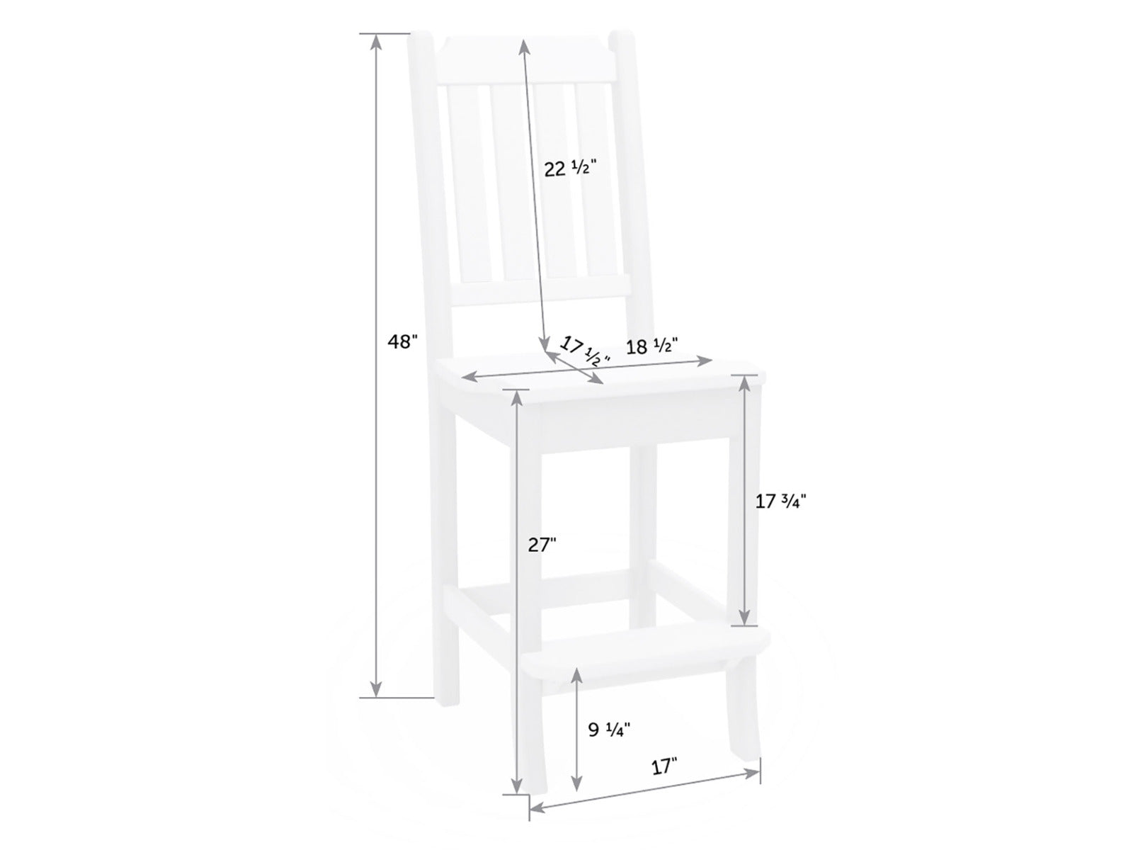 Keystone Poly Bar Chair