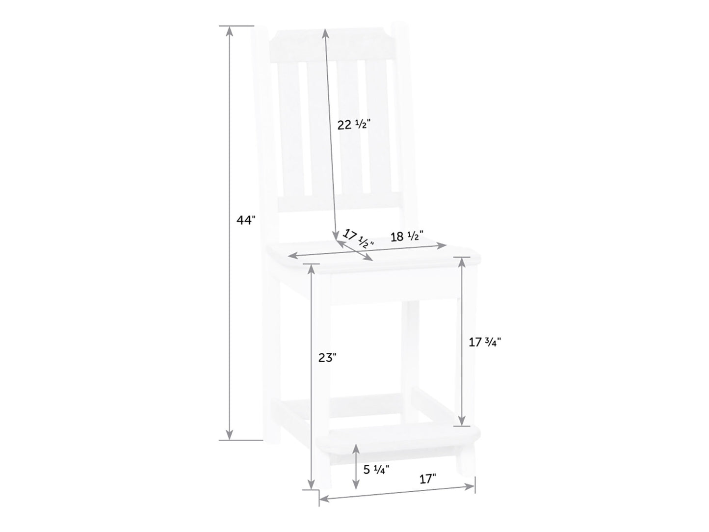 Keystone Poly Counter Chair