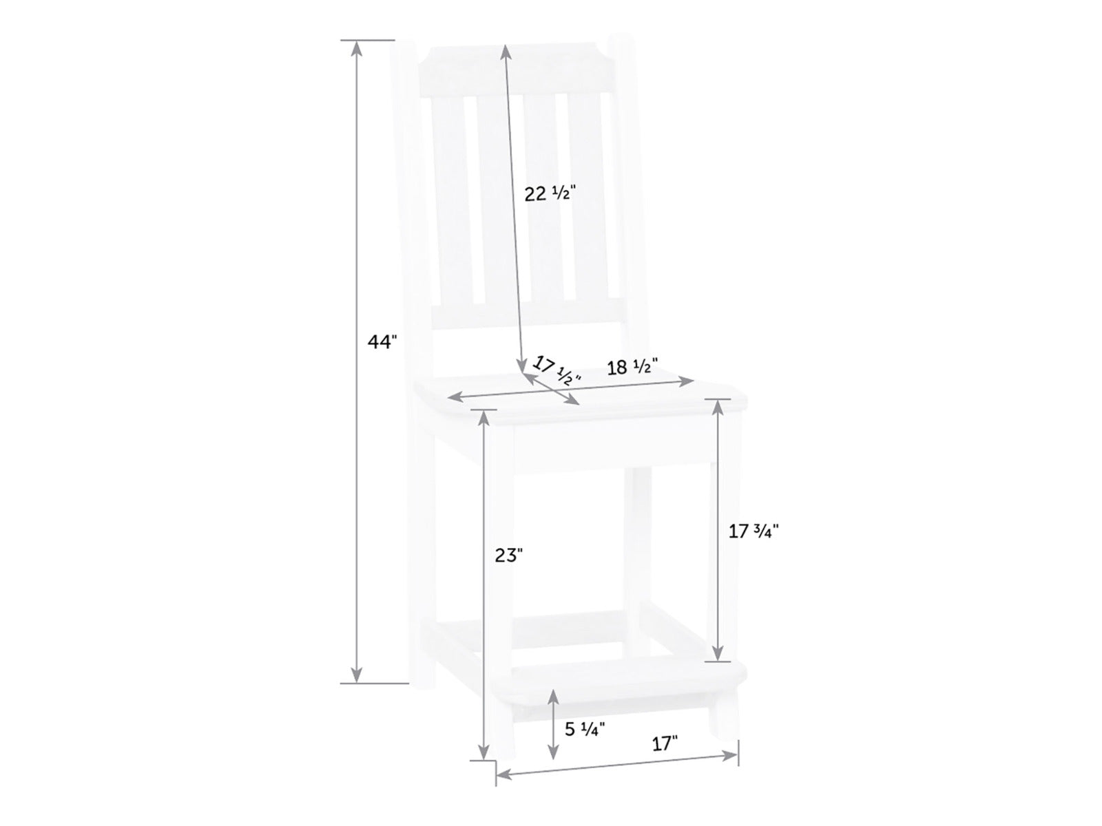 Keystone Poly Counter Chair