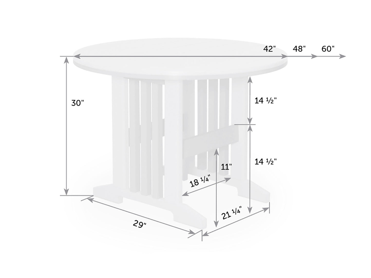 Keystone Round Poly Dining Table