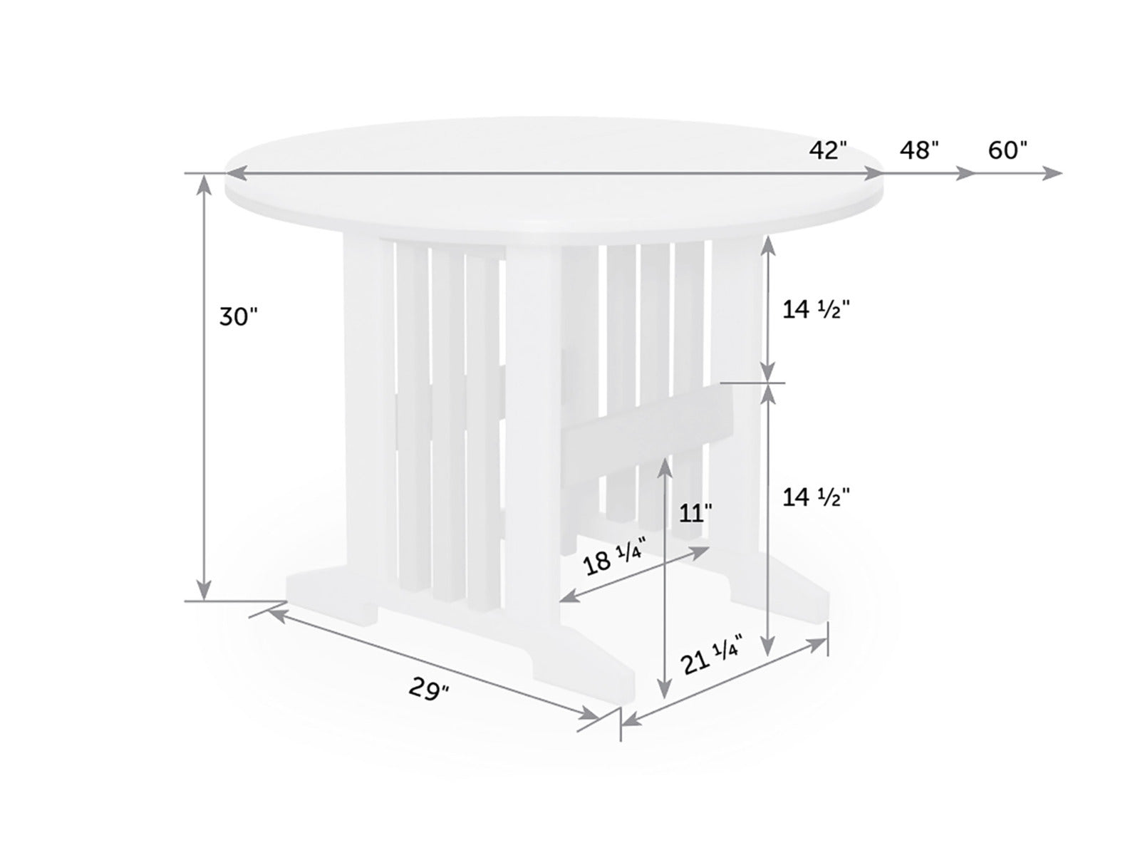 Keystone Round Poly Dining Table