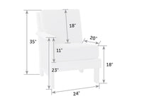 Mission Poly Sectional Chair