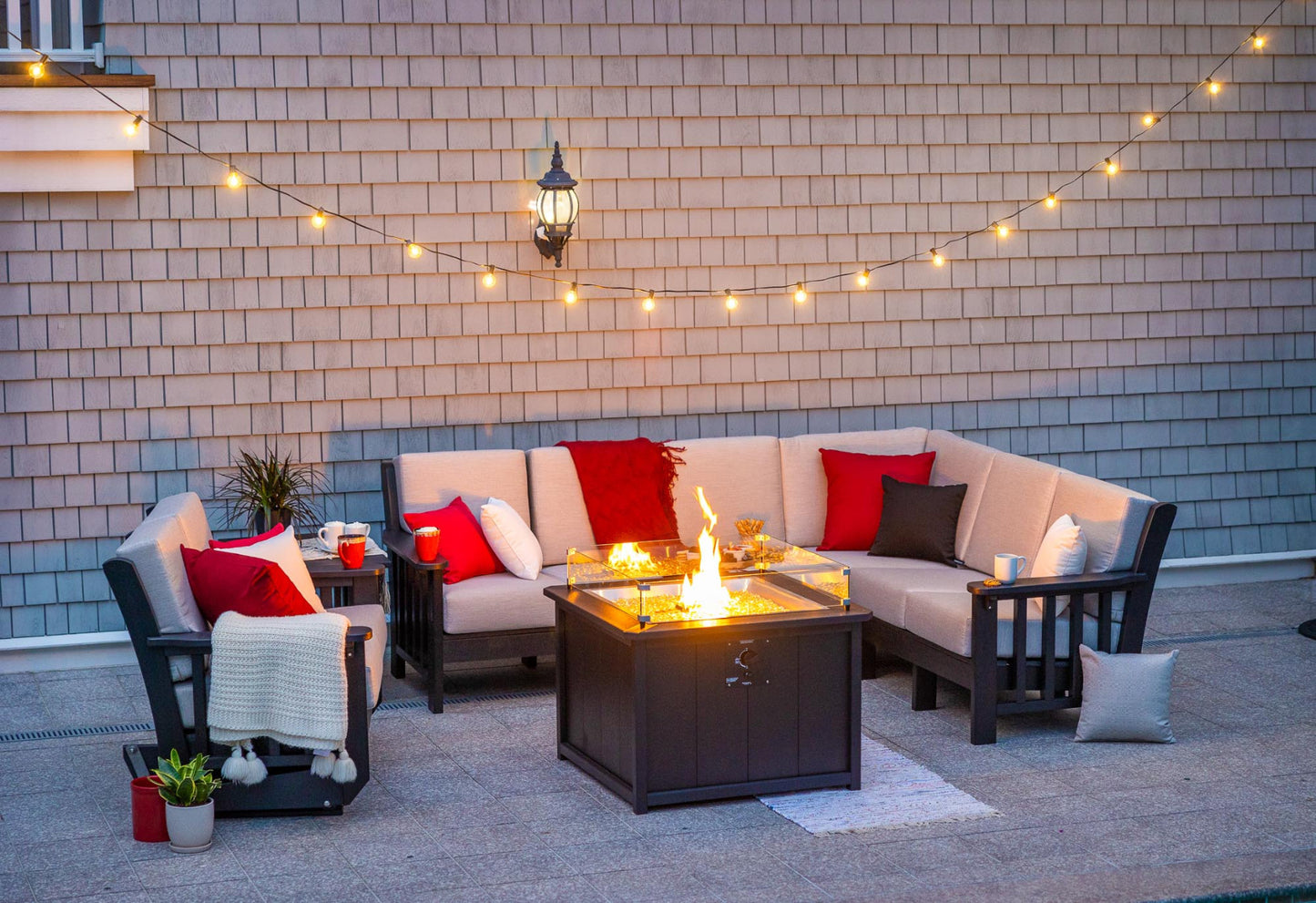 Mission Poly Sectional Loveseat