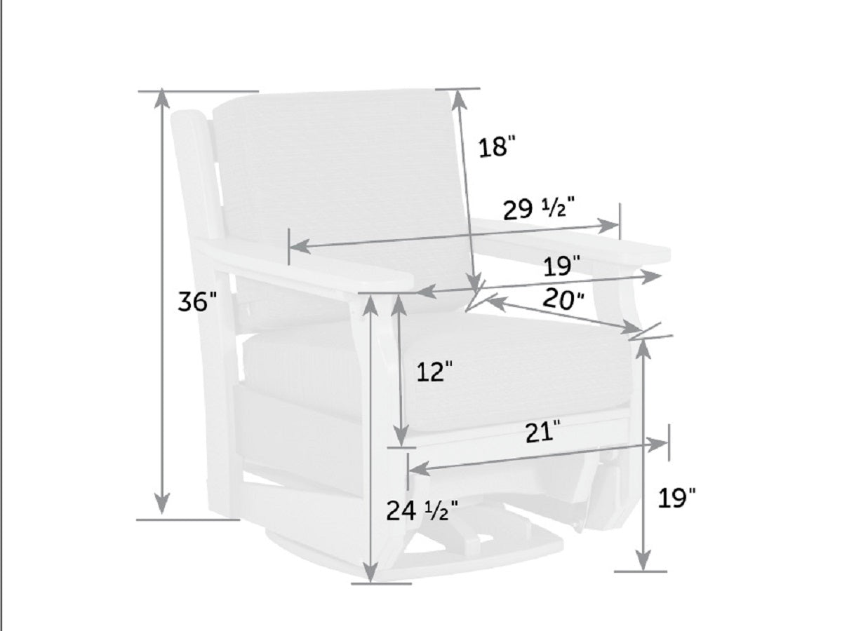 Mission Poly Swivel Glider