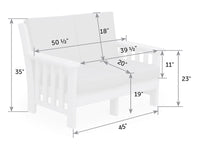 Mission Poly Love Seat