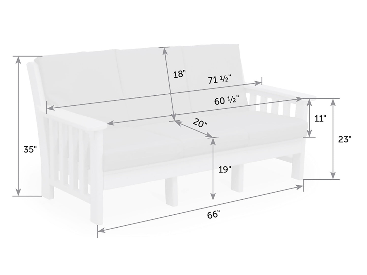 Mission Poly Sofa