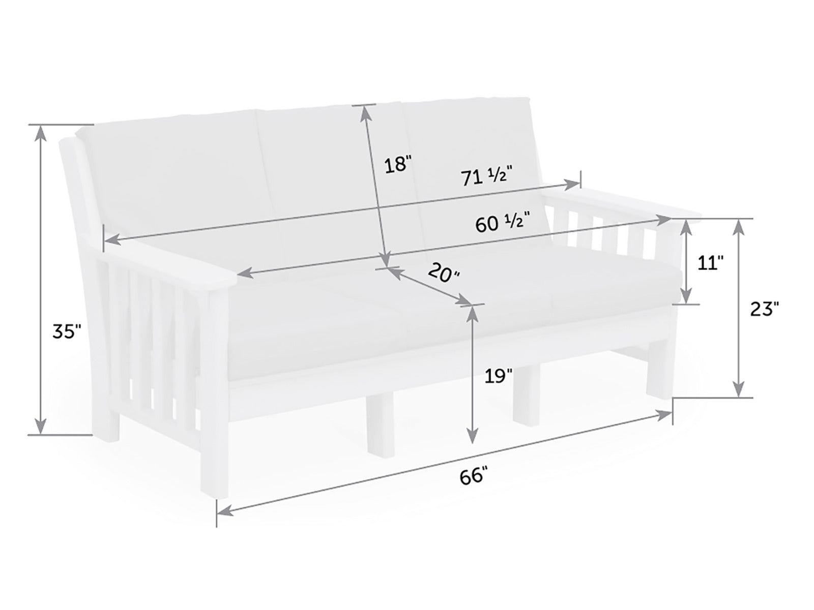 Mission Poly Sofa