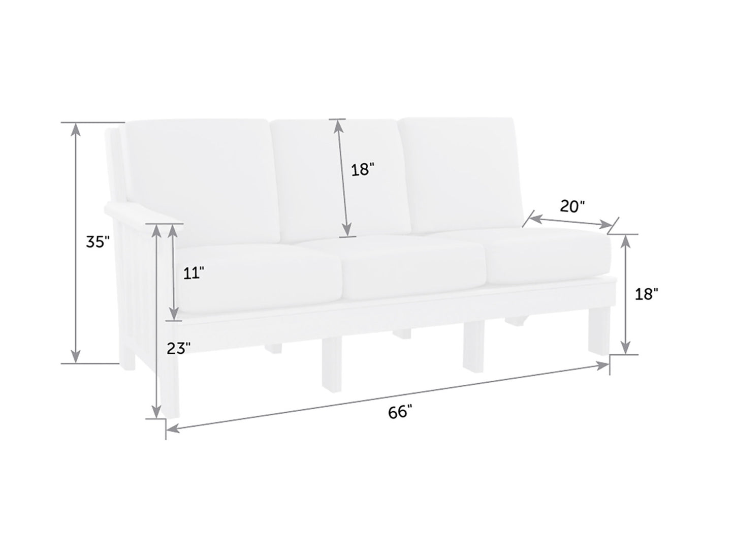 Mission Poly Sectional Sofa