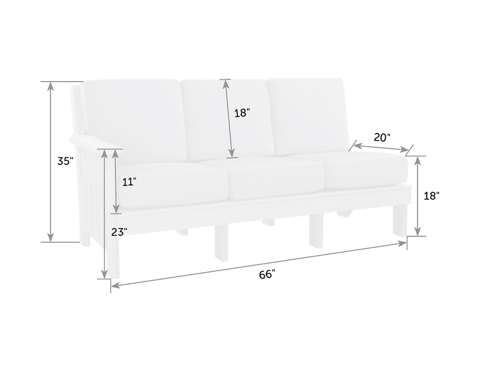 Mission Poly Sectional Sofa