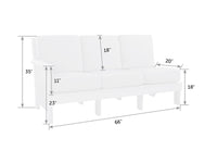 Mission Poly Sectional Sofa