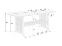 Mission Poly Table