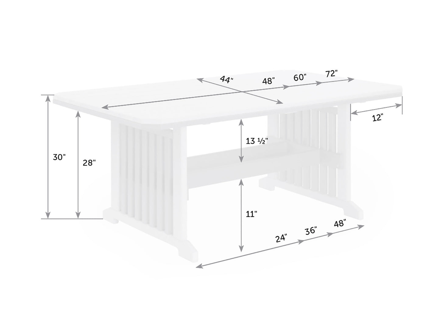 Mission Poly Table