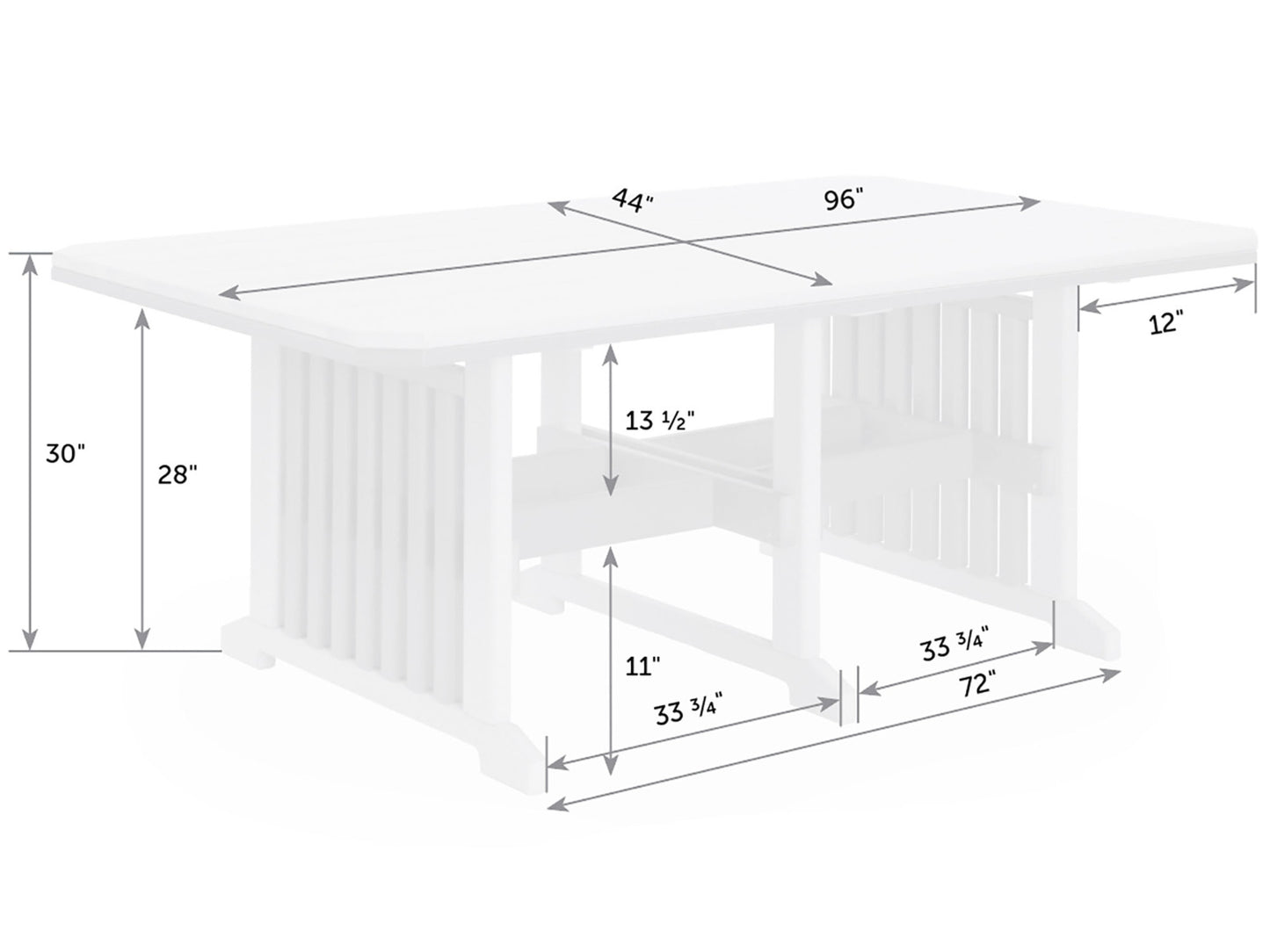 Mission Poly Table