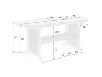 Mission Poly Table With Border
