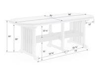 Mission Poly Table With Border