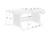Mission Poly Table With Border