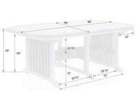 Mission Poly Table With Border