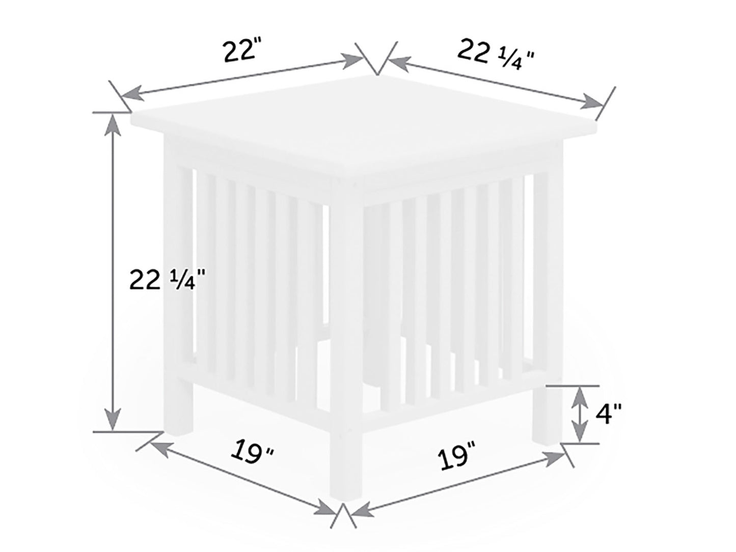 Mission Poly Side Table