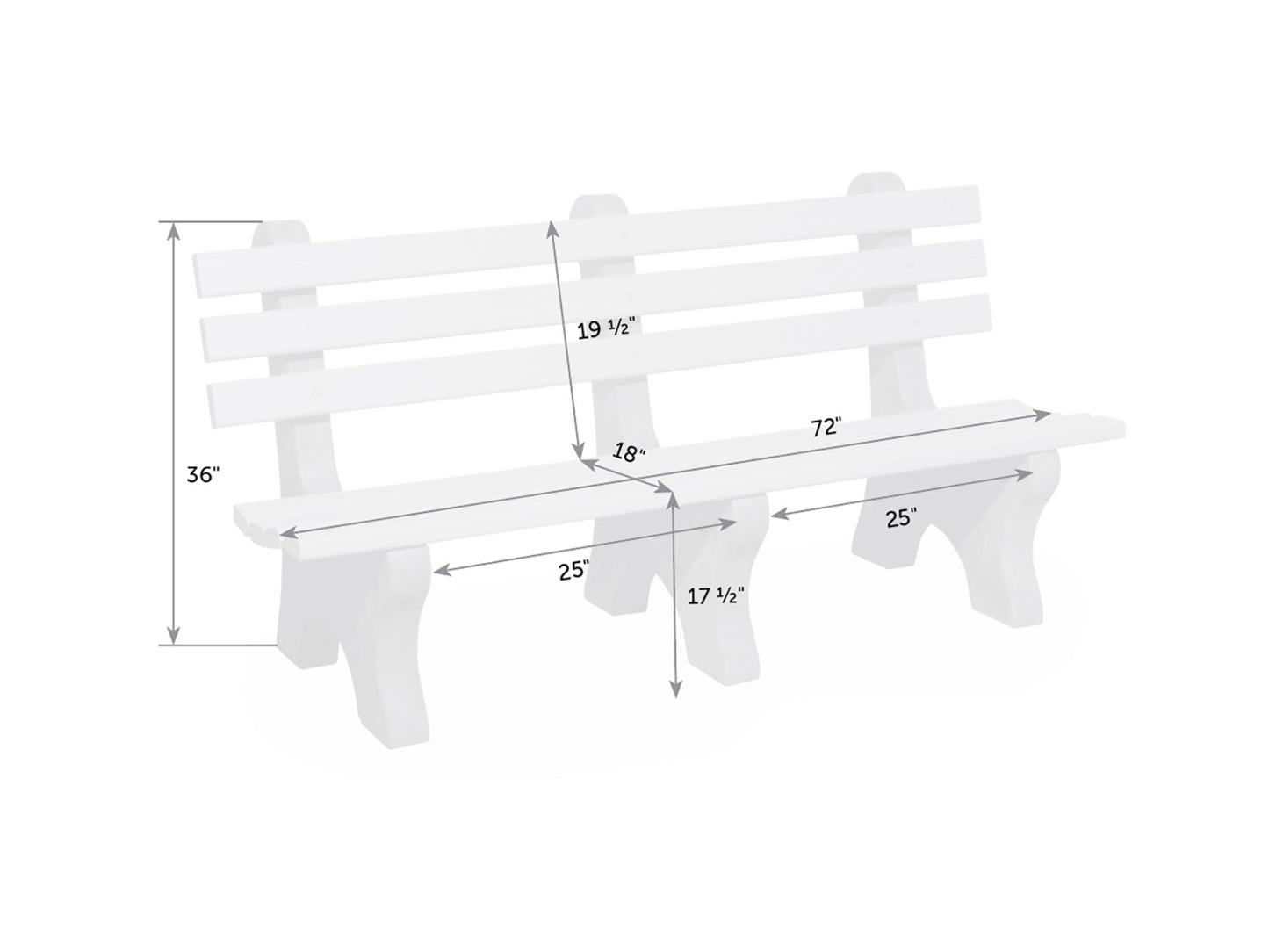 Poly Park Bench