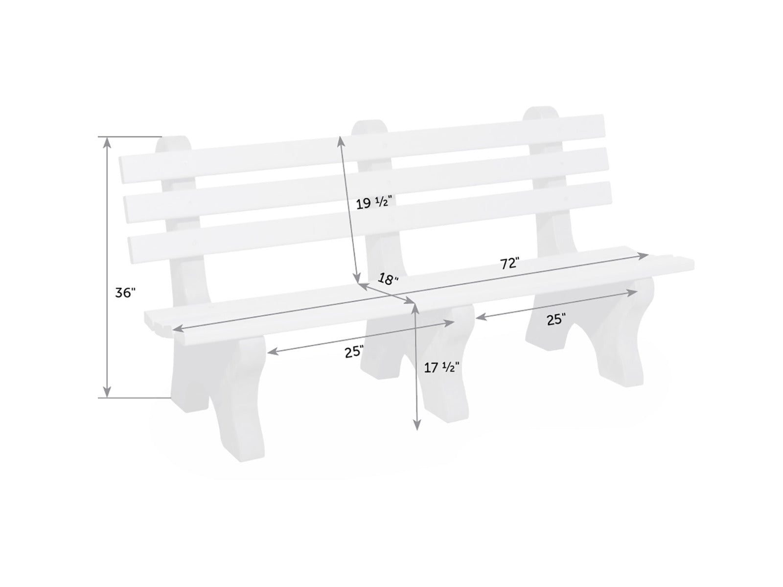 Poly Park Bench