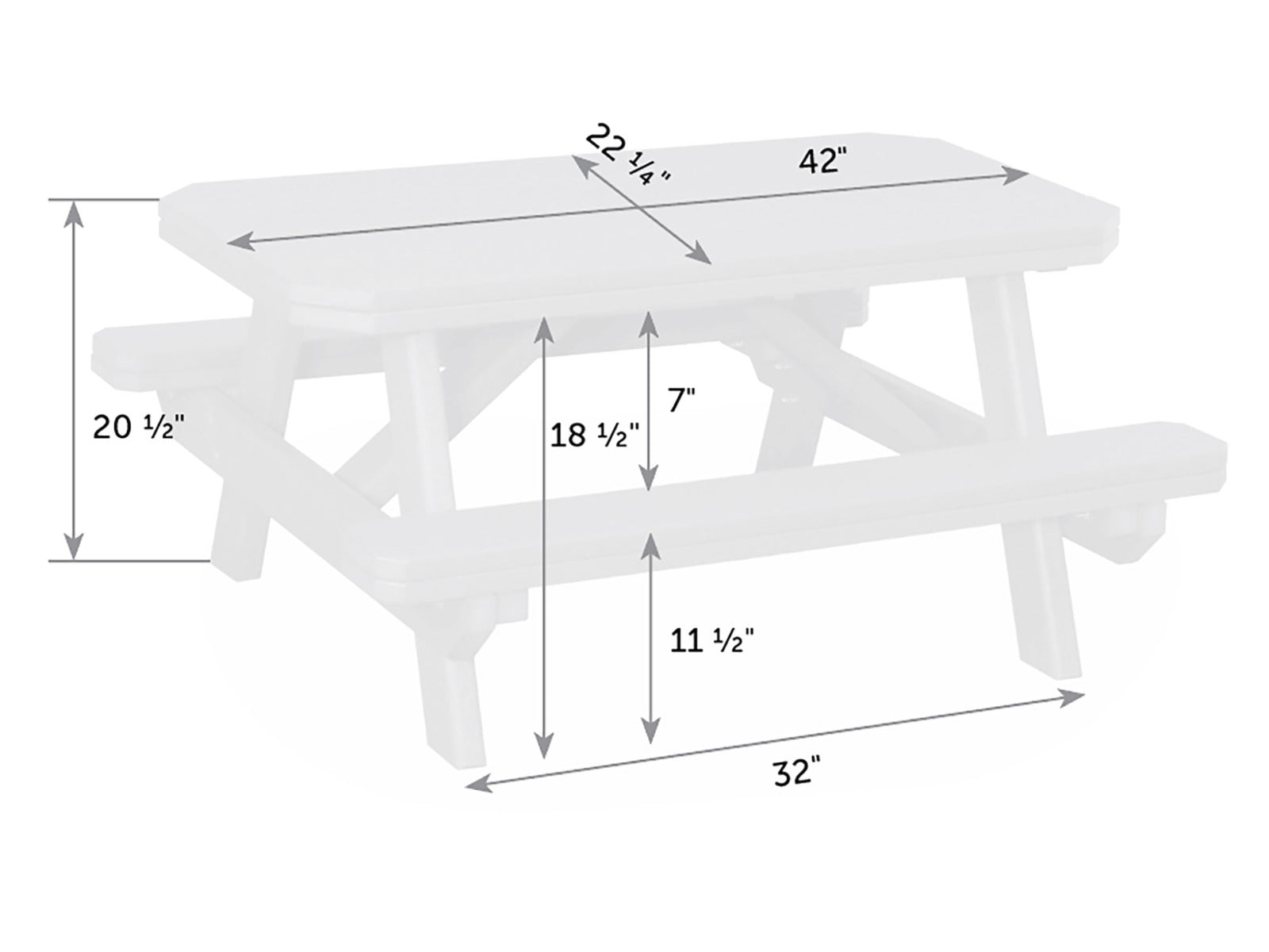 Child's Poly Picnic Table