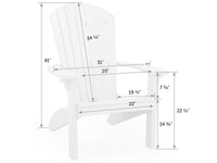 SeaAira Poly Adirondack Chair
