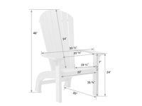 SeaAira Poly Perch Adirondack Chair
