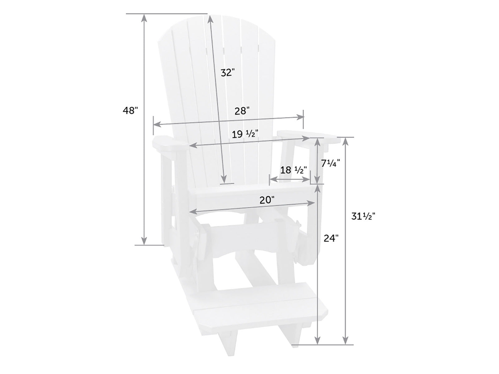 SeaAira Counter Height Glider