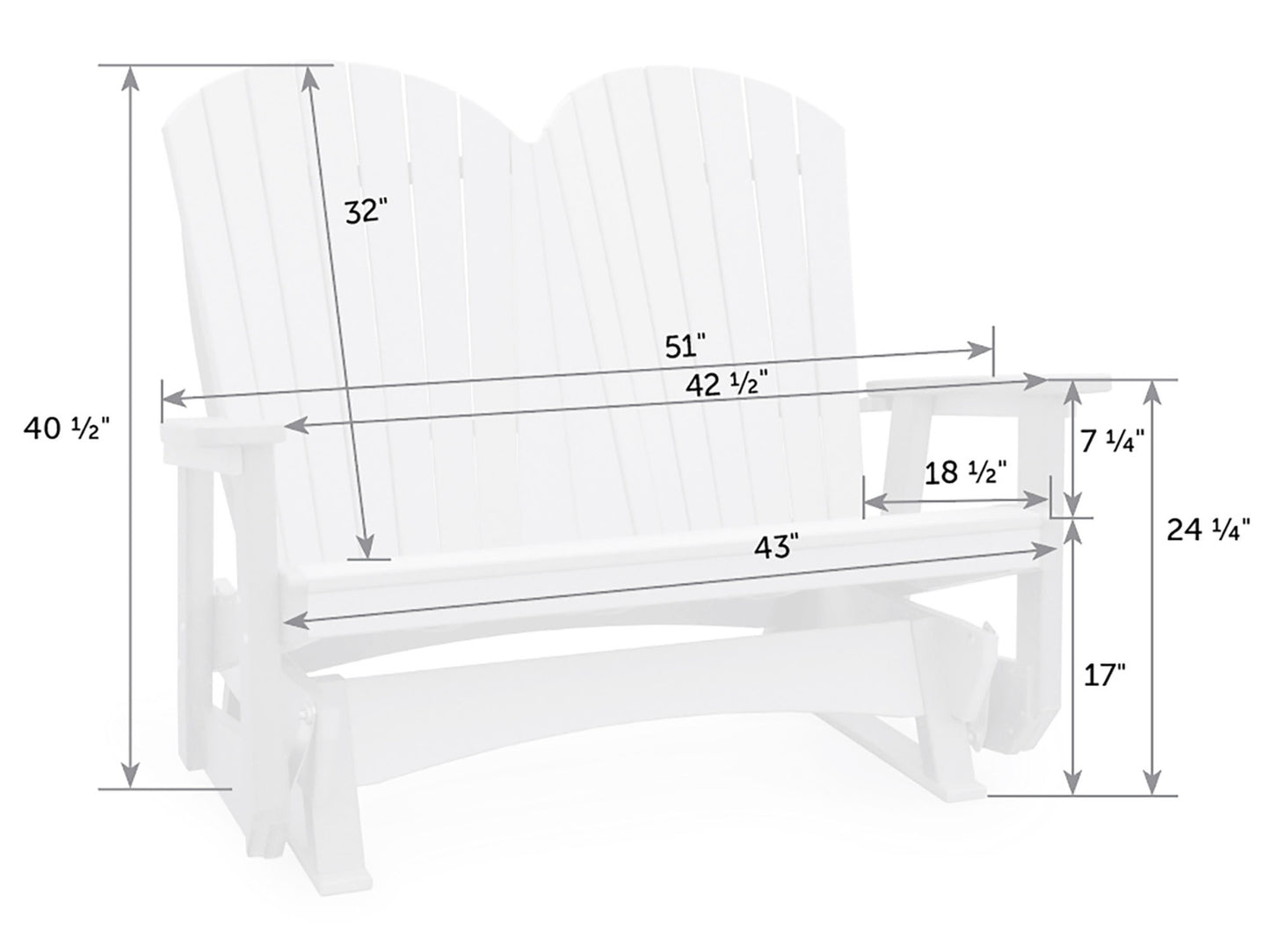 SeaAira Adirondack Double Poly Glider
