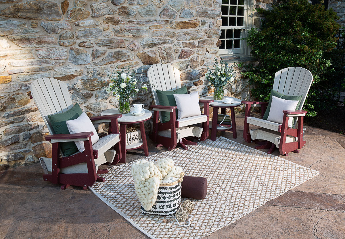 SeaAira Poly Adirondack Swivel Glider